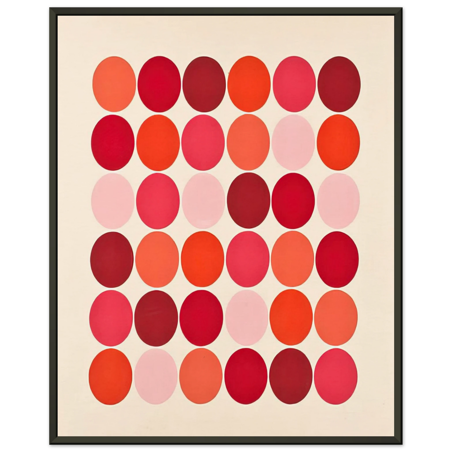 Thomas Downing  Red  1966 Framed Art Print  - Aluminum Frame - 60x80 cm / 24x32 inches