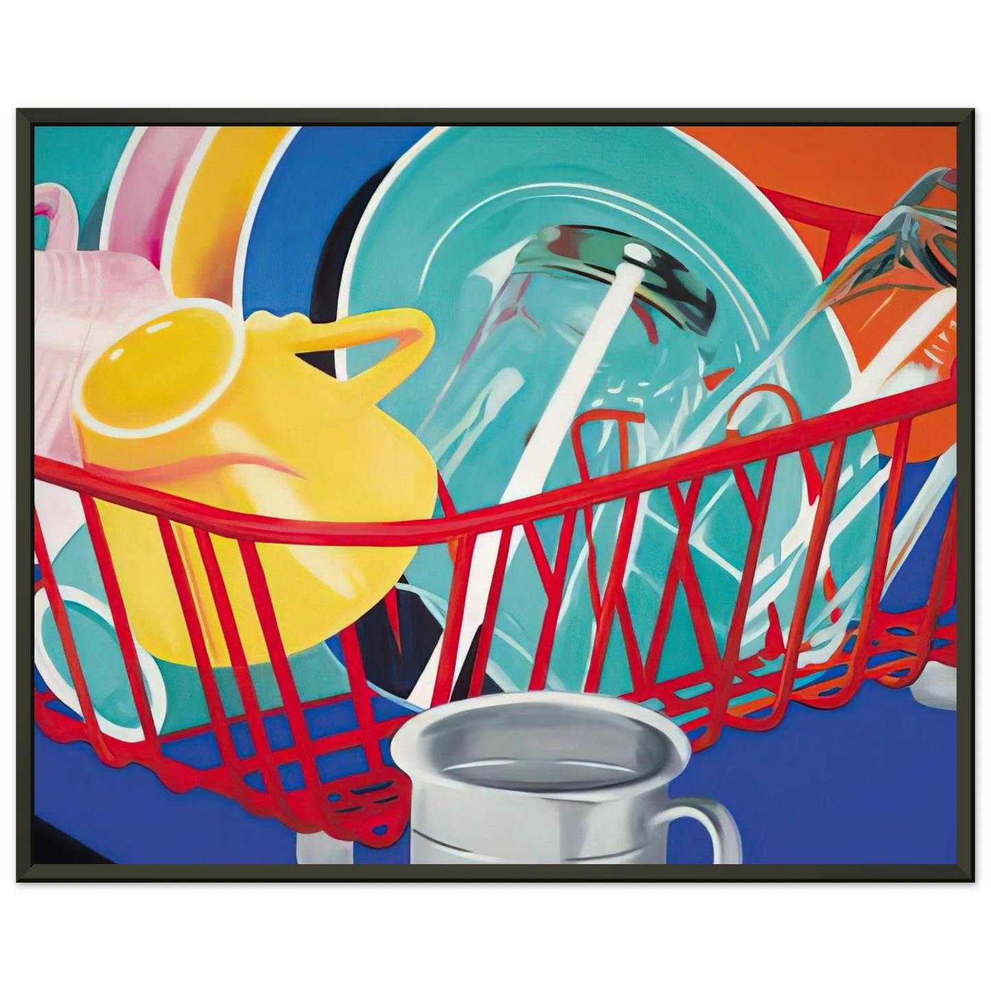 James Rosenquist  Dishes Framed Art Print  - Aluminum Frame - 70x100 cm / 28x40 inches