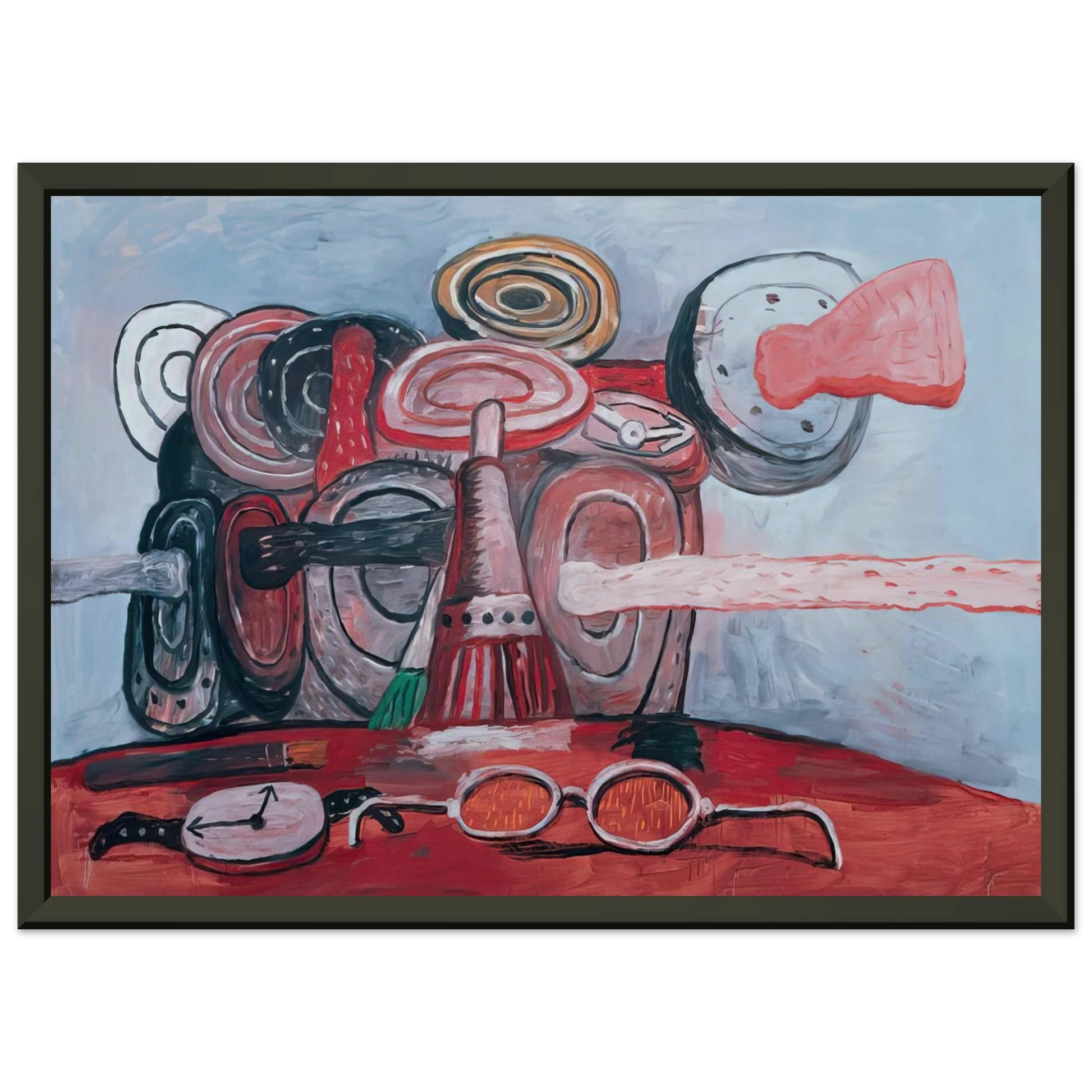 Philip Guston  AS IT GOES Framed Art Print  - Aluminum Frame - 60x80 cm / 24x32 inches