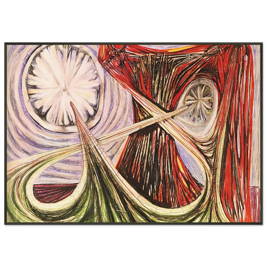 Roberto Matta  SPACE TRAVEL STAR TRAVEL 1938 Framed Art Print  - Aluminum Frame - 21x29.7 cm / 8x12"