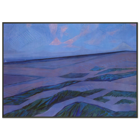 Piet Mondrian  Dune Landscape Framed Art Print  - Aluminum Frame - 21x29.7 cm / 8x12"