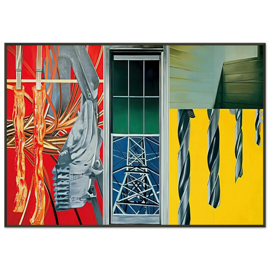 James Rosenquist  Industrial Cottage Framed Art Print  - Aluminum Frame - 21x29.7 cm / 8x12"