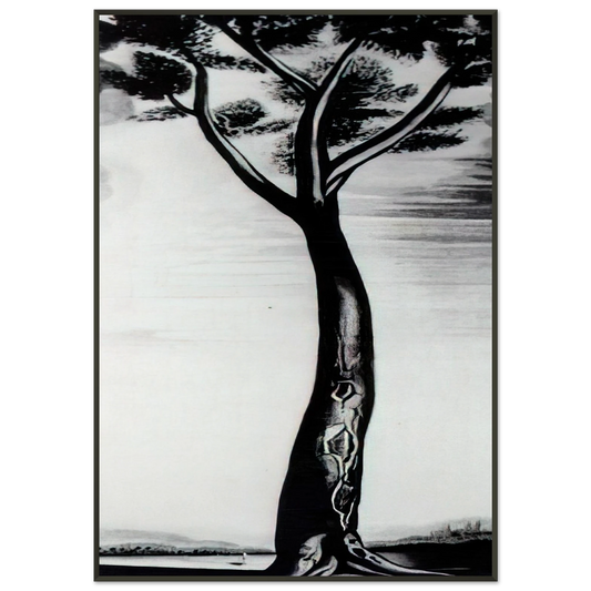 Salvador Dali  THE TREE Framed Art Print  - Aluminum Frame - 21x29.7 cm / 8x12"