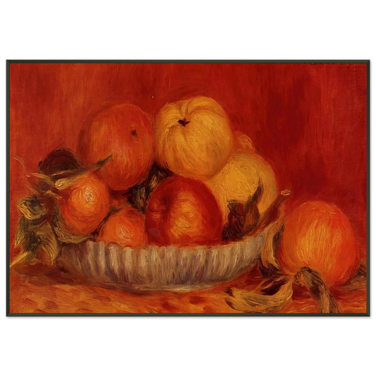 PierreAuguste Renoir  Still Life with Apples and Oranges Framed Art Print  - Aluminum Frame - 21x29.7 cm / 8x12"