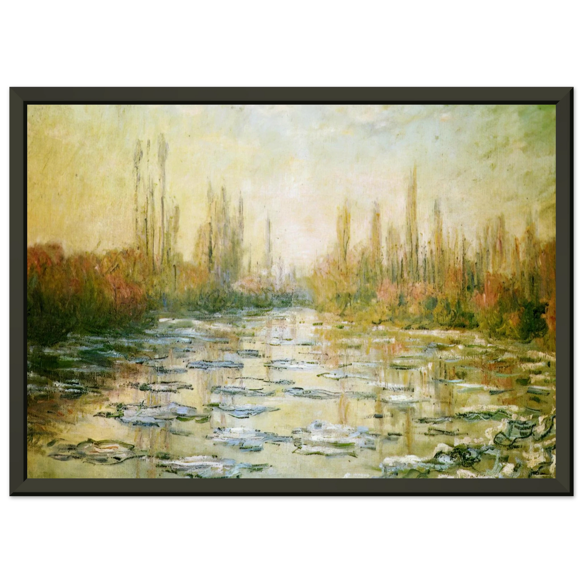 claude monet  The Ice Floes Framed Art Print  - Aluminum Frame - 40x50 cm / 16x20 inches