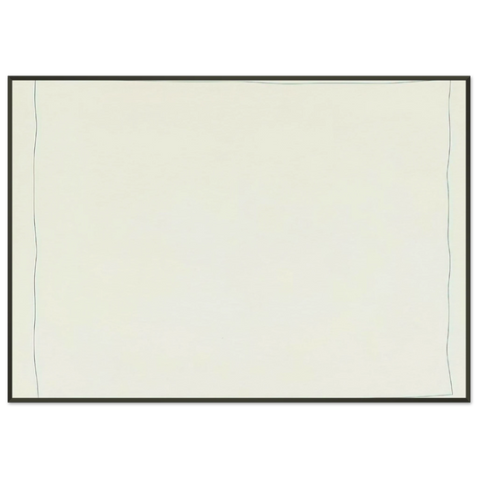 Robert Ryman  Bent Line Drawing Framed Art Print  - Aluminum Frame - 21x29.7 cm / 8x12"