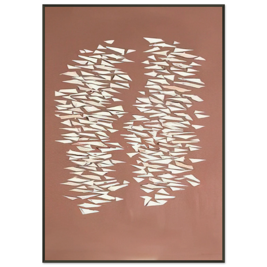 Robert Goodnough  Quiet Vertical  2006 Framed Art Print  - Aluminum Frame - 21x29.7 cm / 8x12"