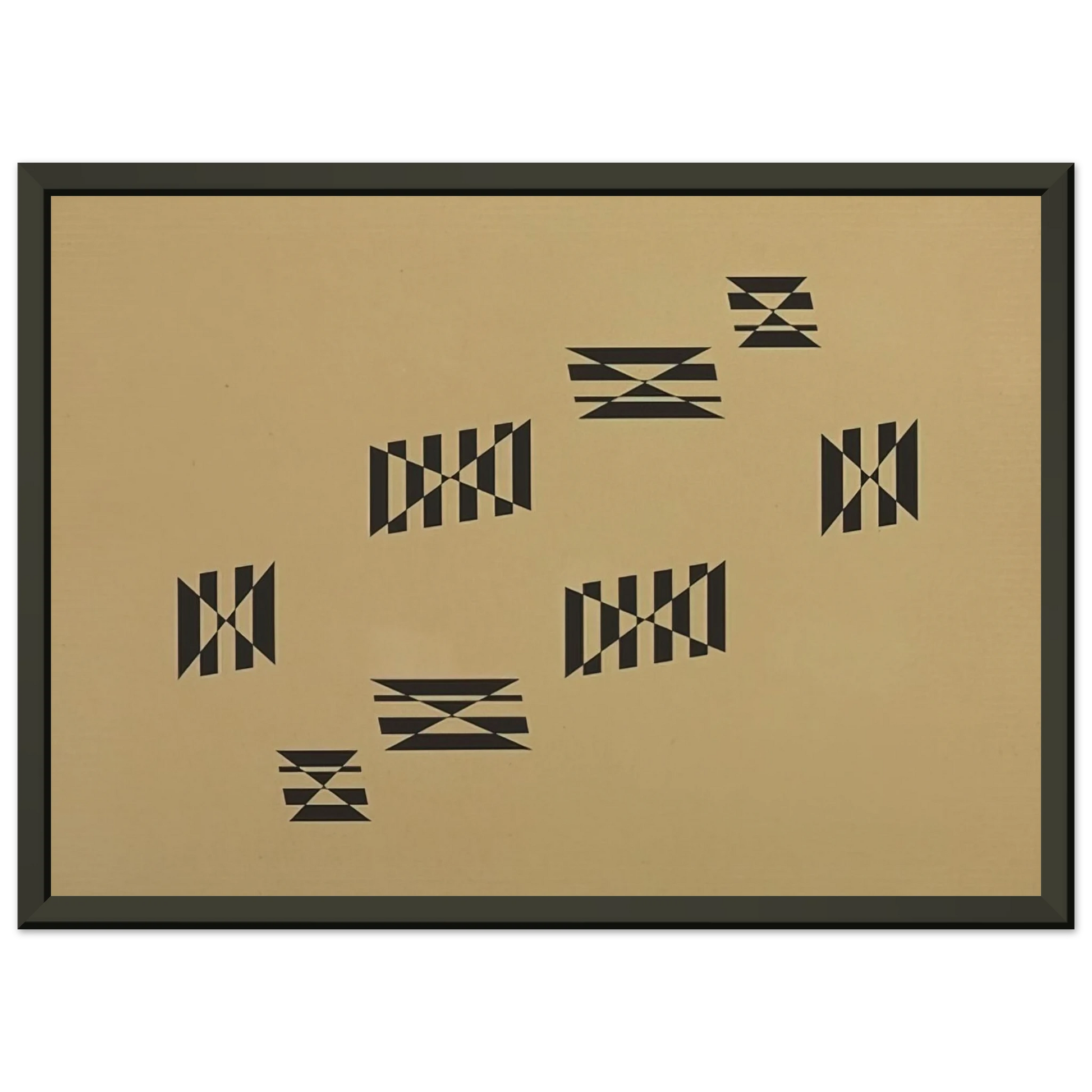 Helio Oiticica  Metaesquema  1957 Framed Art Print  - Aluminum Frame - 40x50 cm / 16x20 inches