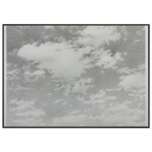 Vija Celmins  SKY 1975 Framed Art Print  - Aluminum Frame - 21x29.7 cm / 8x12"