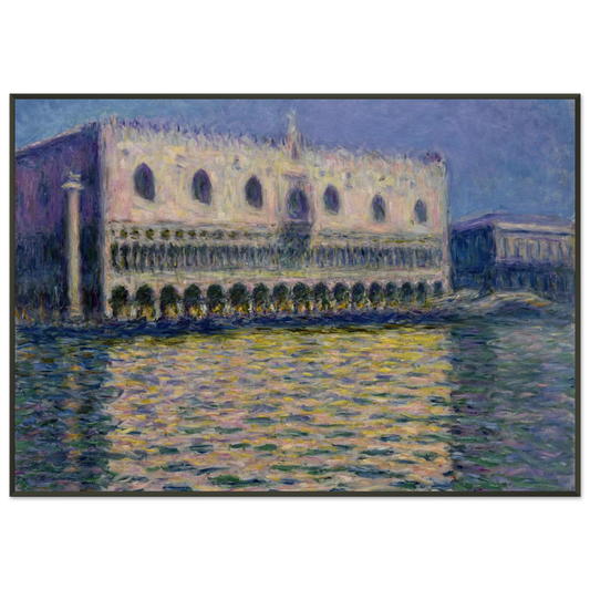claude monet  The Palazzo Ducale Framed Art Print  - Aluminum Frame - 21x29.7 cm / 8x12"