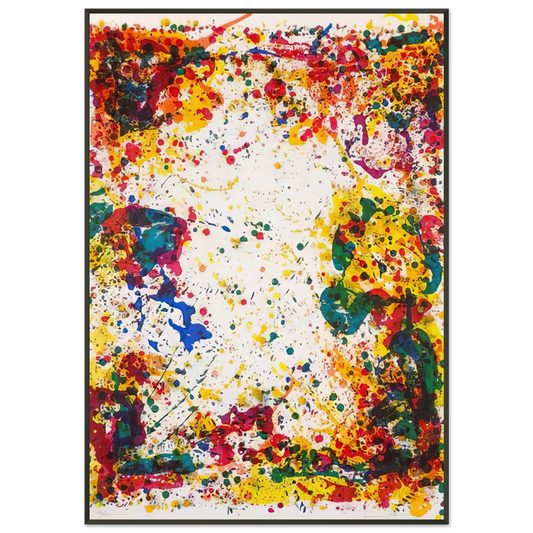 Sam Francis  Freshet Framed Art Print  - Aluminum Frame - 21x29.7 cm / 8x12"