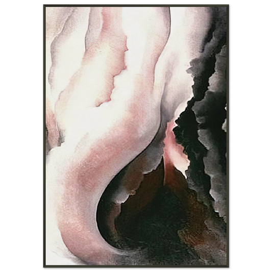 Georgia OKeeffe  Dark Iris 2 Framed Art Print  - Aluminum Frame - 21x29.7 cm / 8x12"