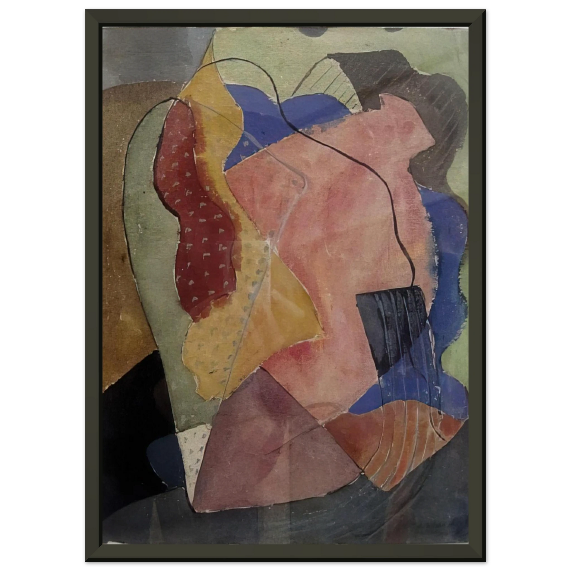 John Ferren  St Tropez Abstract  1929 Framed Art Print  - Aluminum Frame - 40x50 cm / 16x20 inches
