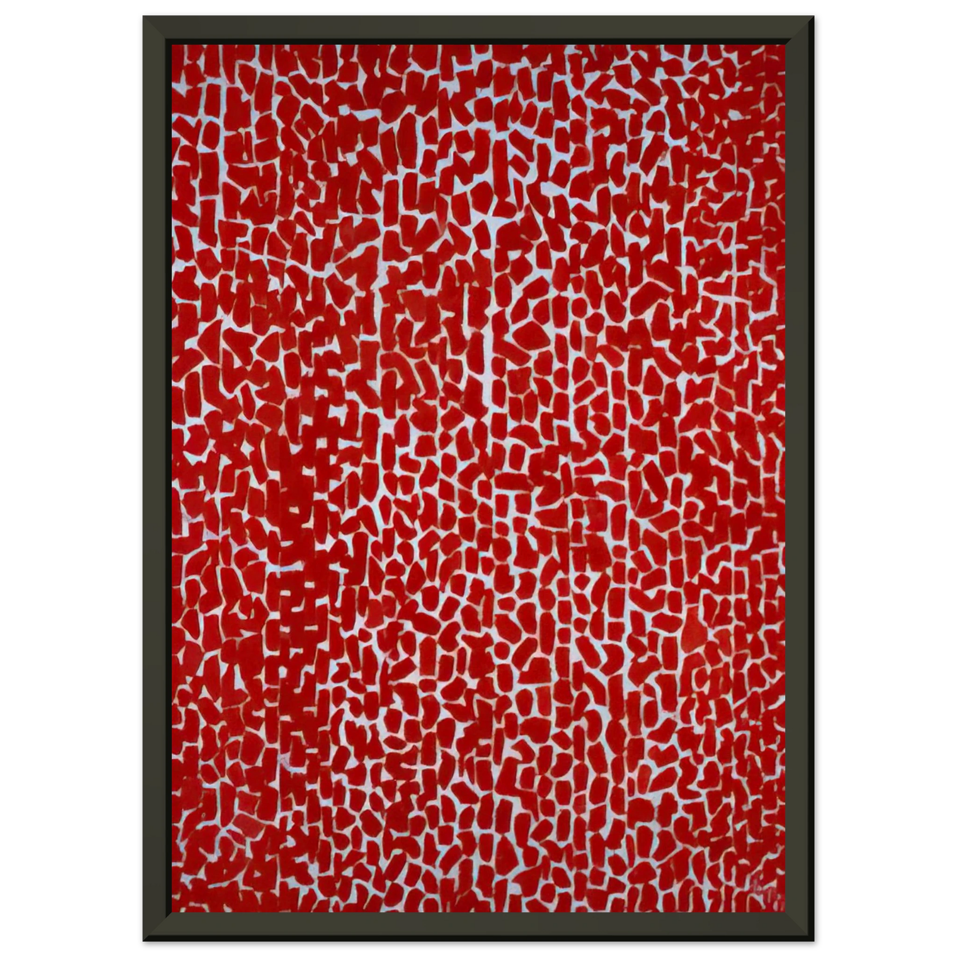 Alma Woodsey Thomas  RED ROSE CANTATA 1973 Framed Art Print  - Aluminum Frame - 40x50 cm / 16x20 inches