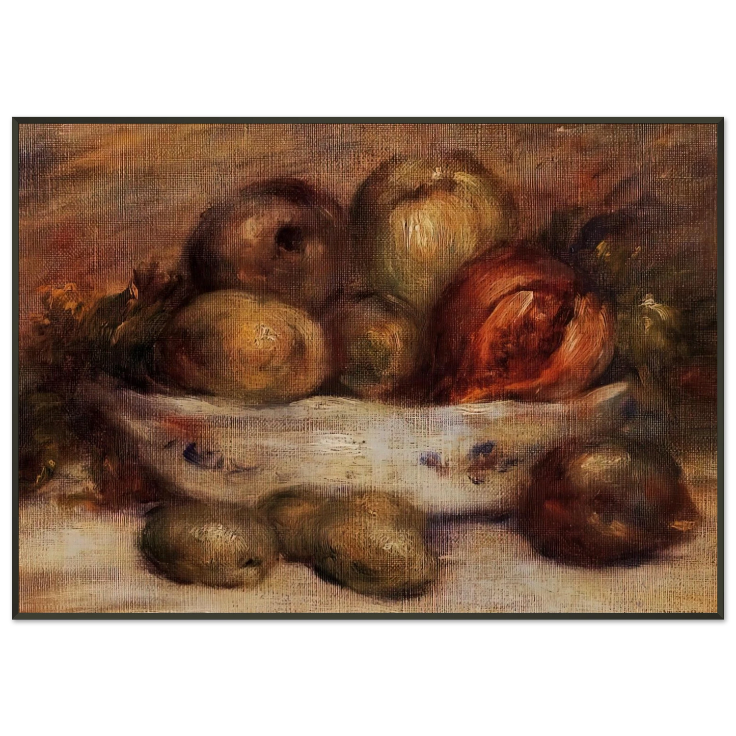 PierreAuguste Renoir  Still Life with Fruit Framed Art Print  - Aluminum Frame - 21x29.7 cm / 8x12"