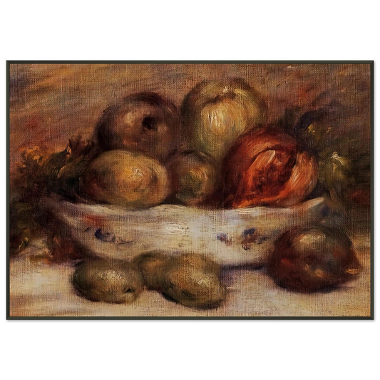 PierreAuguste Renoir  Still Life with Fruit Framed Art Print  - Aluminum Frame - 21x29.7 cm / 8x12"