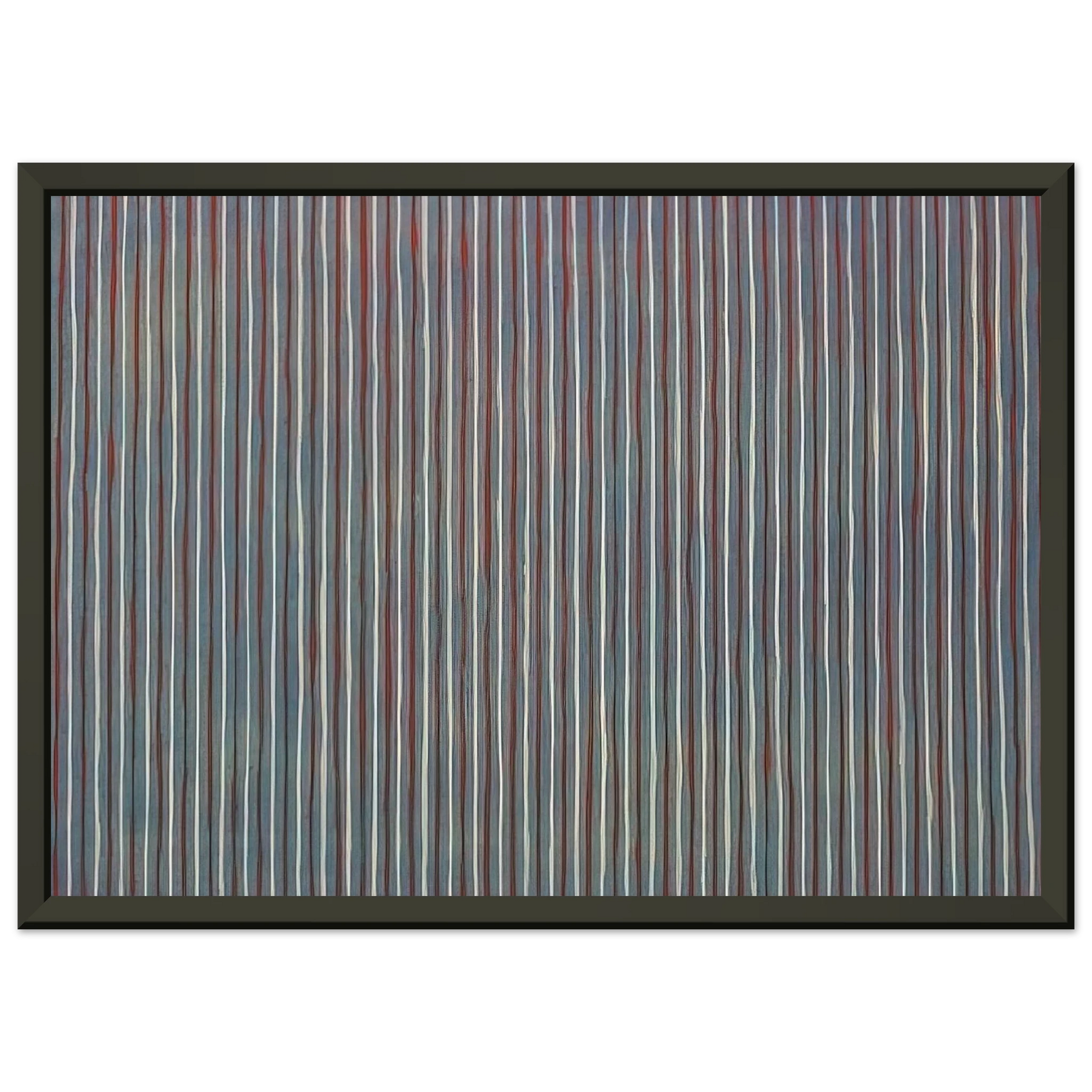 Gene Davis  Salute  1958 Framed Art Print  - Aluminum Frame - 40x50 cm / 16x20 inches