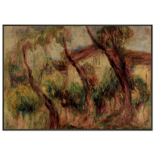 PierreAuguste Renoir  In the Garden of Collettes at Cagnes Framed Art Print  - Aluminum Frame - 21x29.7 cm / 8x12"