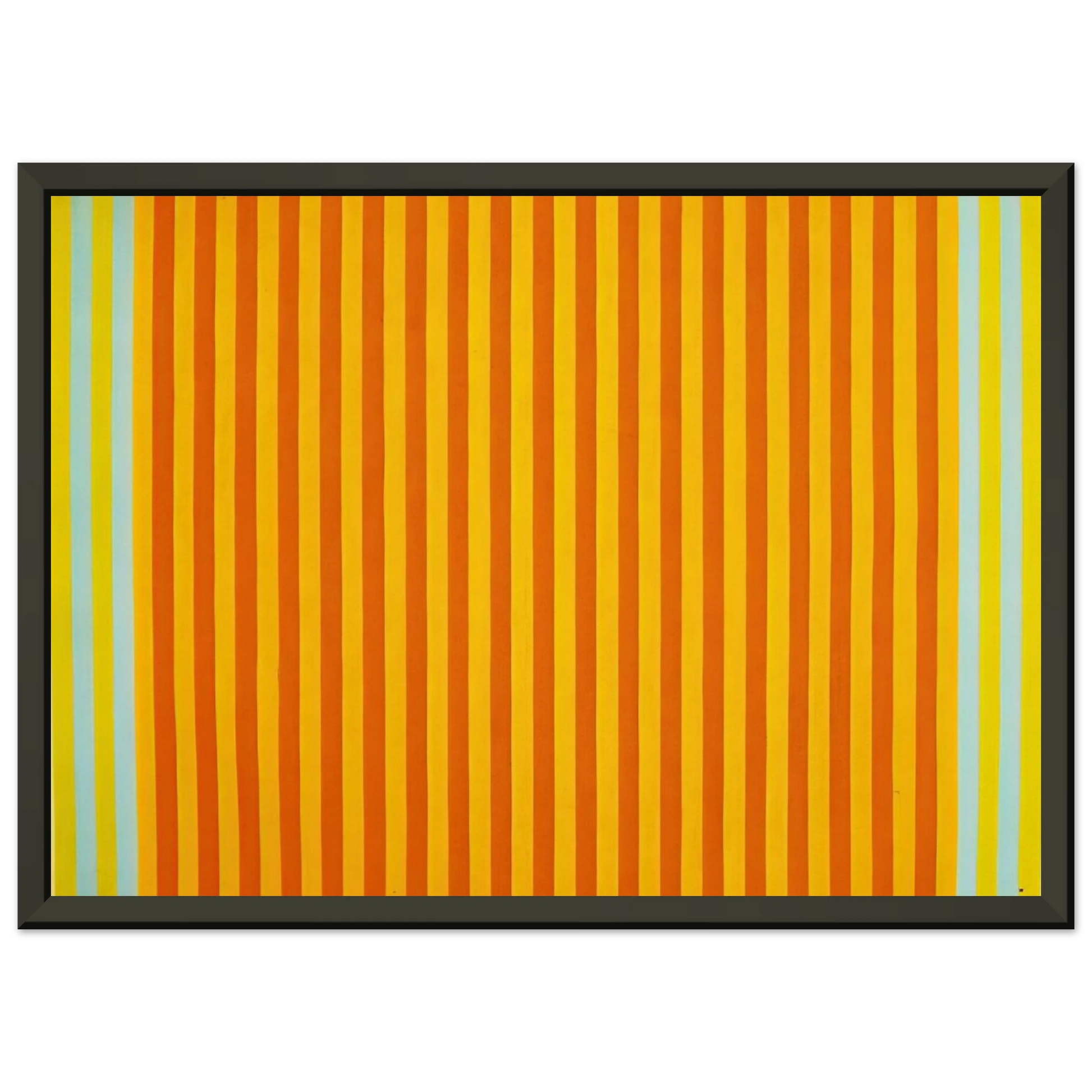 Gene Davis  Sunball  1960 Framed Art Print  - Aluminum Frame - 70x100 cm / 28x40 inches