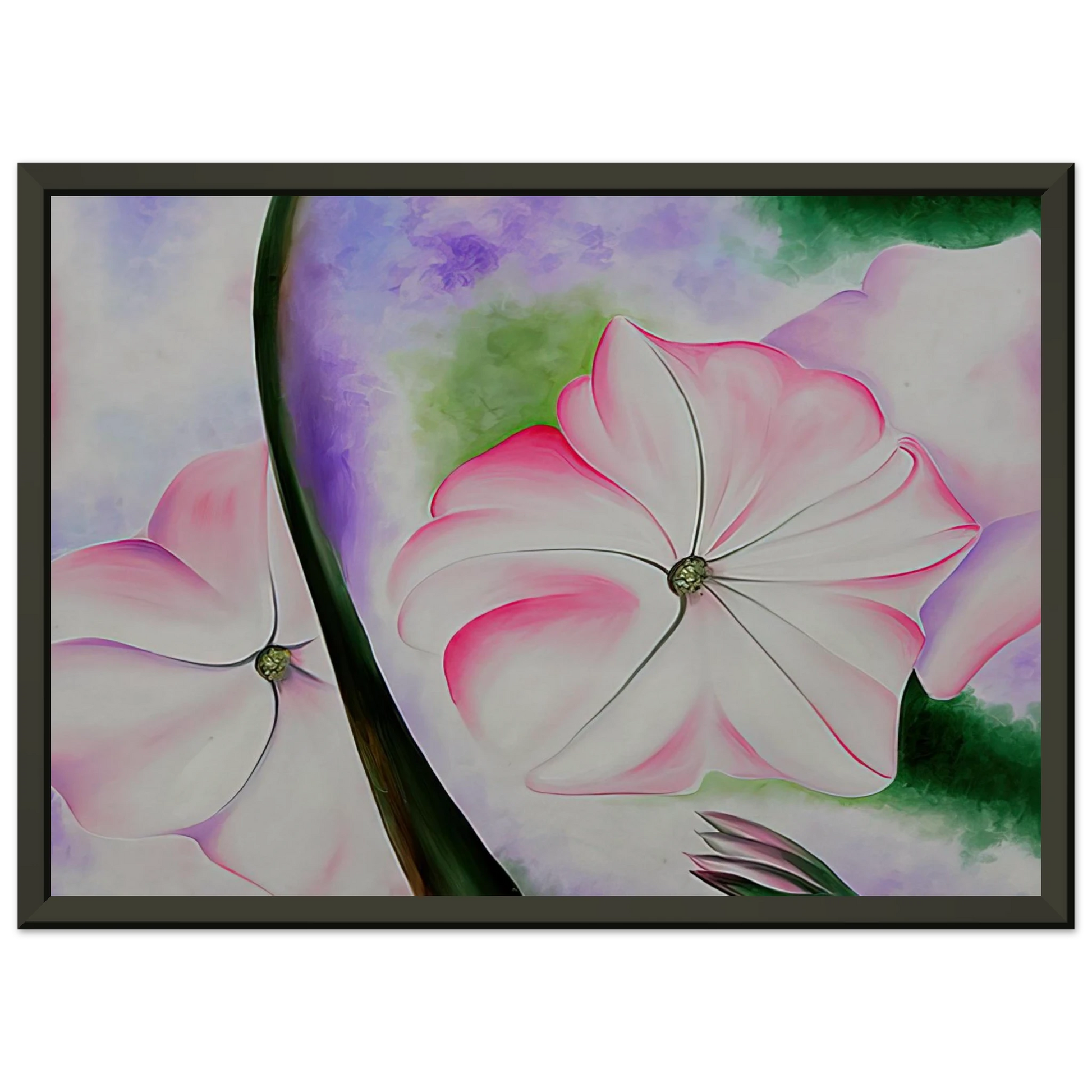 Georgia OKeeffe  Petunia No 2 Framed Art Print  - Aluminum Frame - 60x80 cm / 24x32 inches