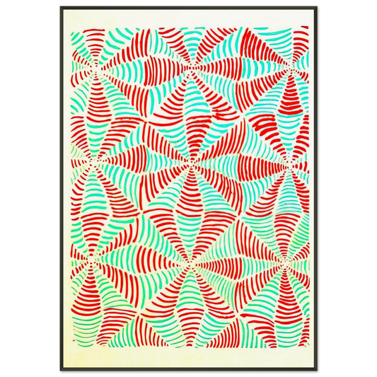 Sonia Delaunay  COMPOSITION 16 Framed Art Print  - Aluminum Frame - 21x29.7 cm / 8x12"