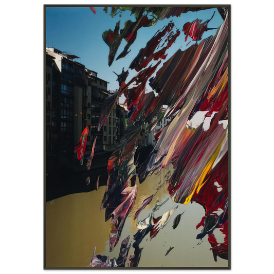 Gerhard Richter  FIRENZE Framed Art Print  - Aluminum Frame - 21x29.7 cm / 8x12"