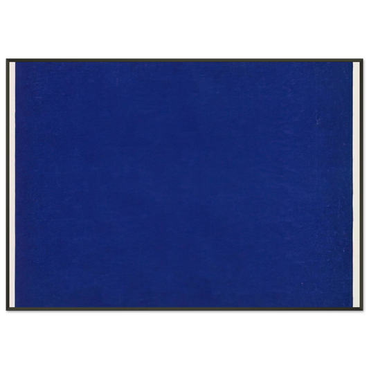 Ellsworth Kelly  Blue from the series Line Form Color Framed Art Print  - Aluminum Frame - 21x29.7 cm / 8x12"