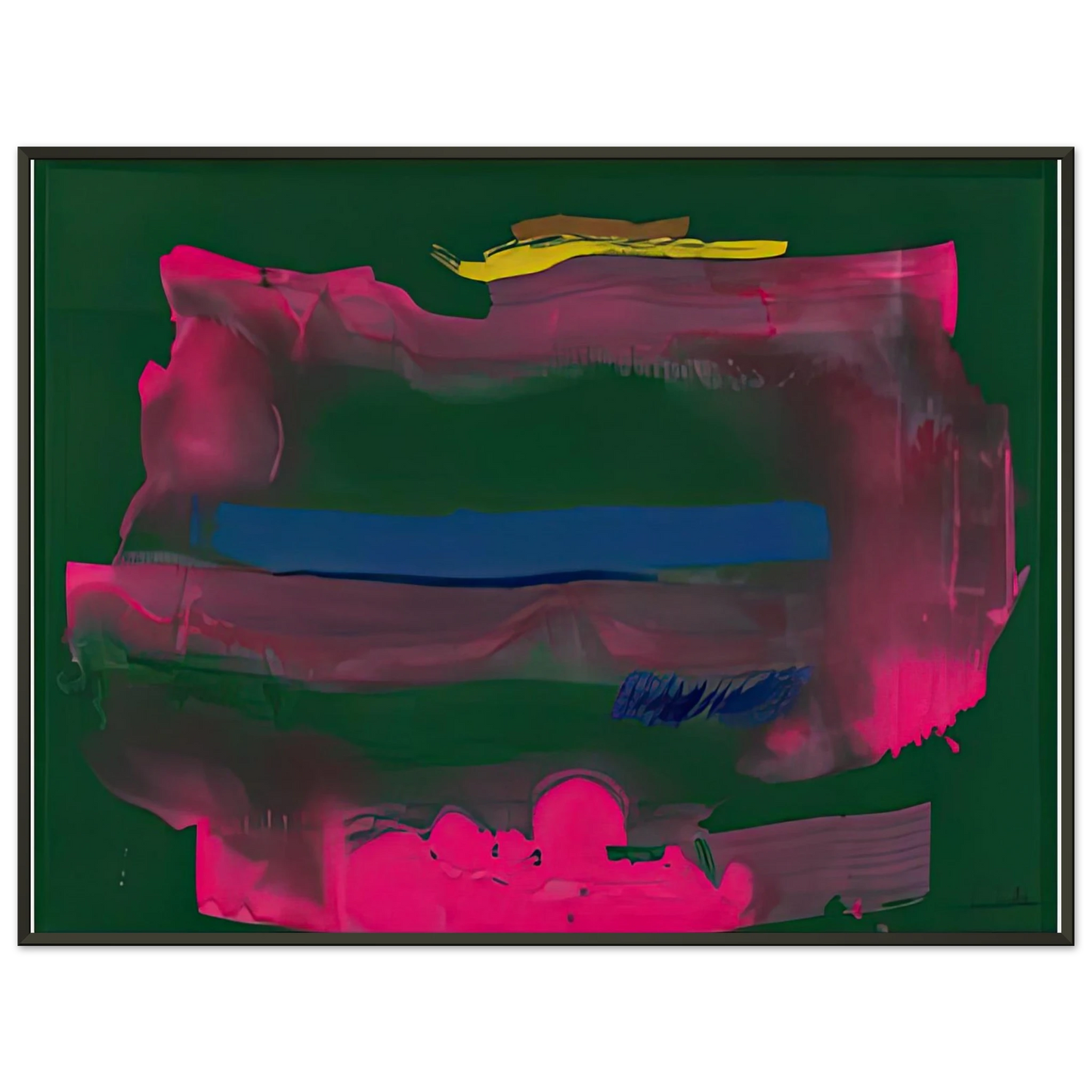Helen Frankenthaler  Reef 1991 Framed Art Print  - Aluminum Frame - 40x50 cm / 16x20 inches