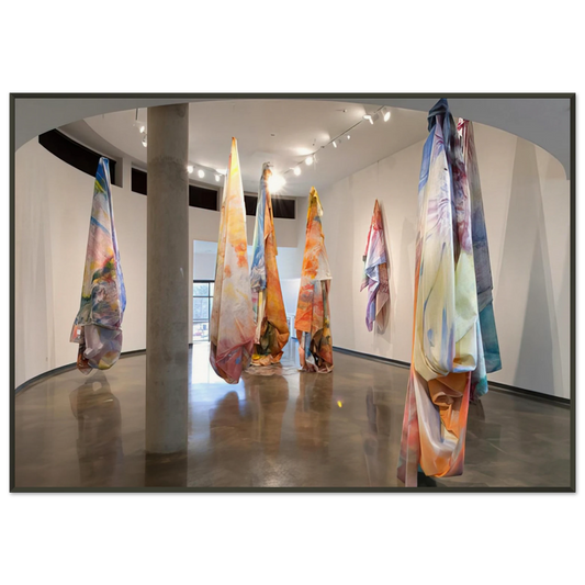Sam Gilliam  Close to Trees Framed Art Print  - Aluminum Frame - 21x29.7 cm / 8x12"