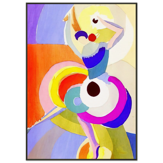 Sonia Delaunay  FLAMENCO DANCER Framed Art Print  - Aluminum Frame - 21x29.7 cm / 8x12"