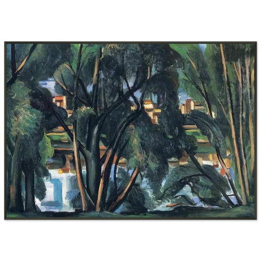 Andre Derain  TREES ON THE BANKS OF THE SEINE 1913 Framed Art Print  - Aluminum Frame - 21x29.7 cm / 8x12"