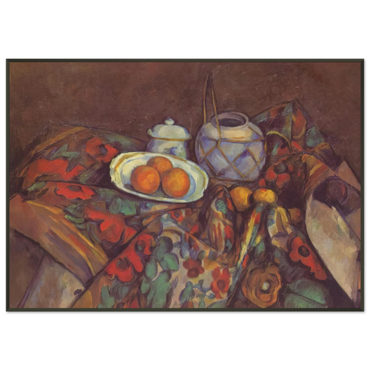 Paul Cezanne  Still Life with Oranges Framed Art Print  - Aluminum Frame - 21x29.7 cm / 8x12"