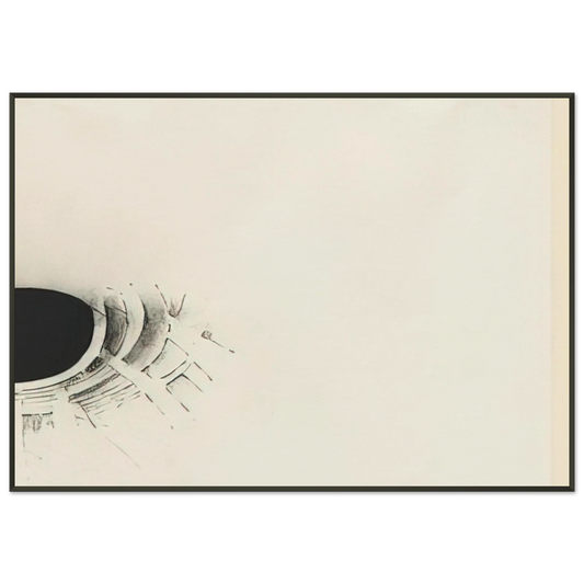 Lee Bontecou  UNTITLED 1960 1 Framed Art Print  - Aluminum Frame - 21x29.7 cm / 8x12"