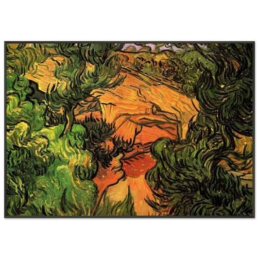Vincent van Gogh  Entrance to a Quarry Framed Art Print  - Aluminum Frame - 21x29.7 cm / 8x12"