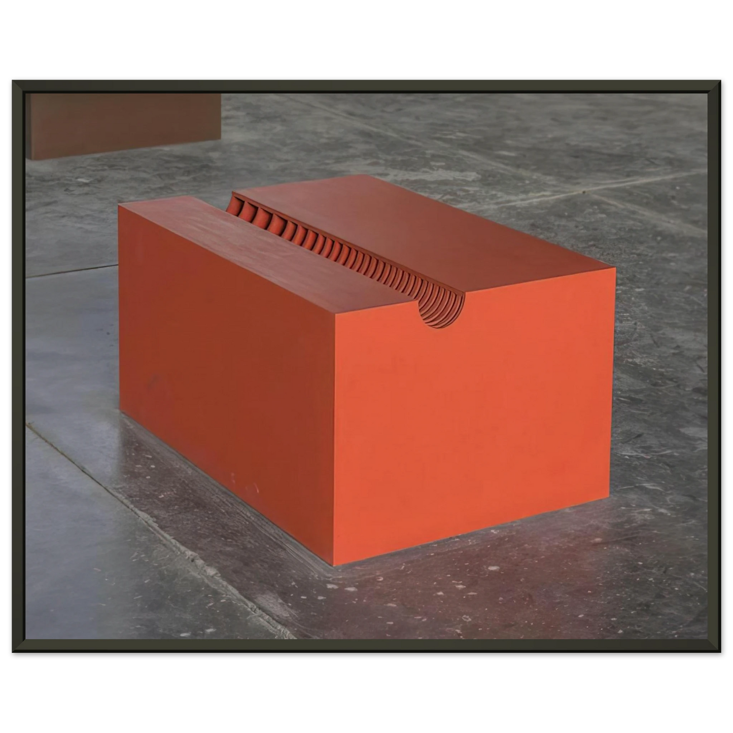Donald Judd  Untitled The Block  1963 Framed Art Print  - Aluminum Frame - 40x50 cm / 16x20 inches
