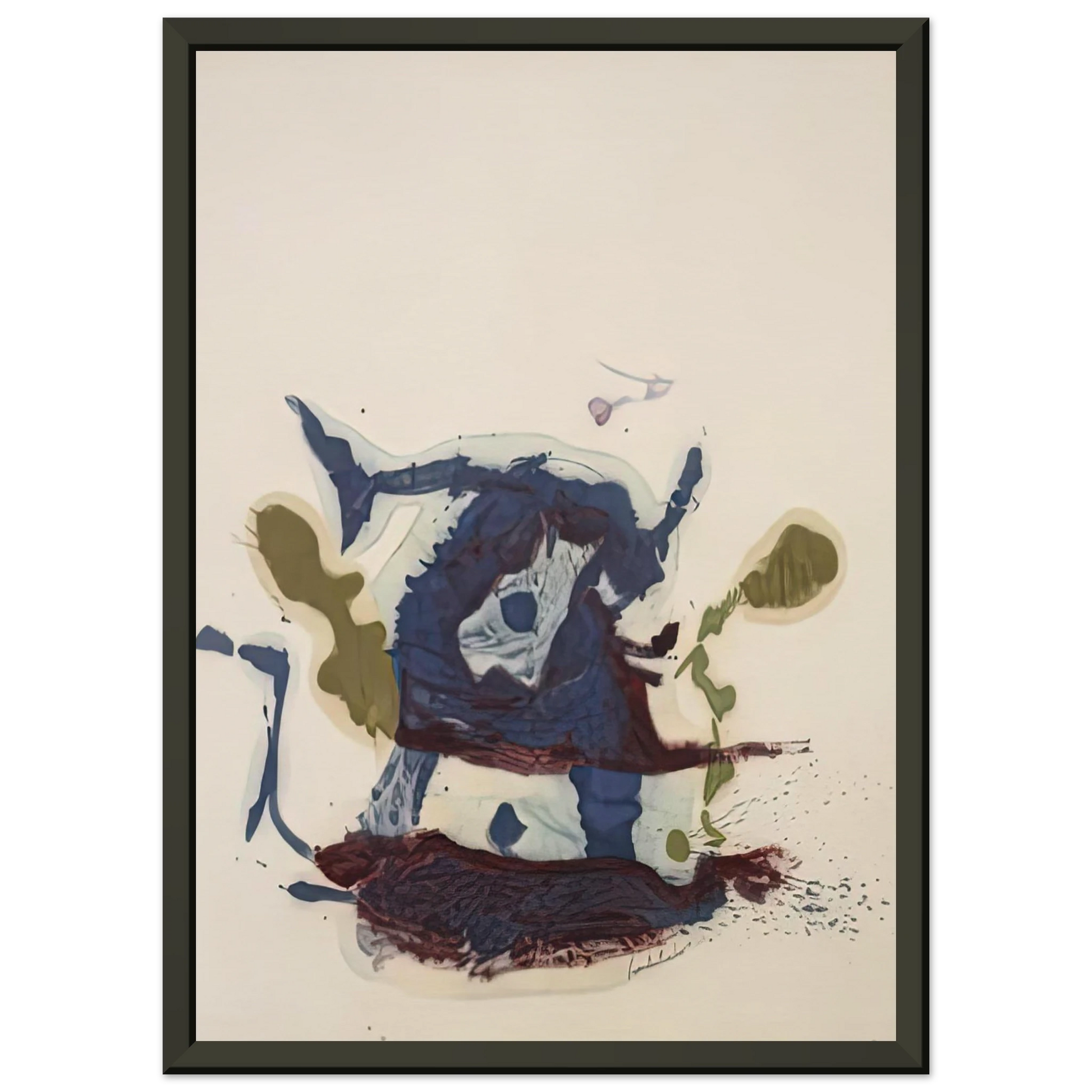 Helen Frankenthaler  Vessel 1961 Framed Art Print  - Aluminum Frame - 60x80 cm / 24x32 inches