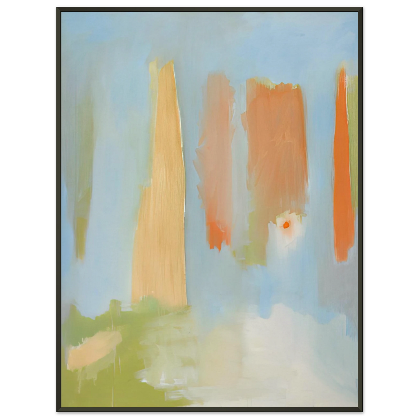 Esteban Vicente  PRIMAVERA 1997 Framed Art Print  - Aluminum Frame - 70x100 cm / 28x40 inches