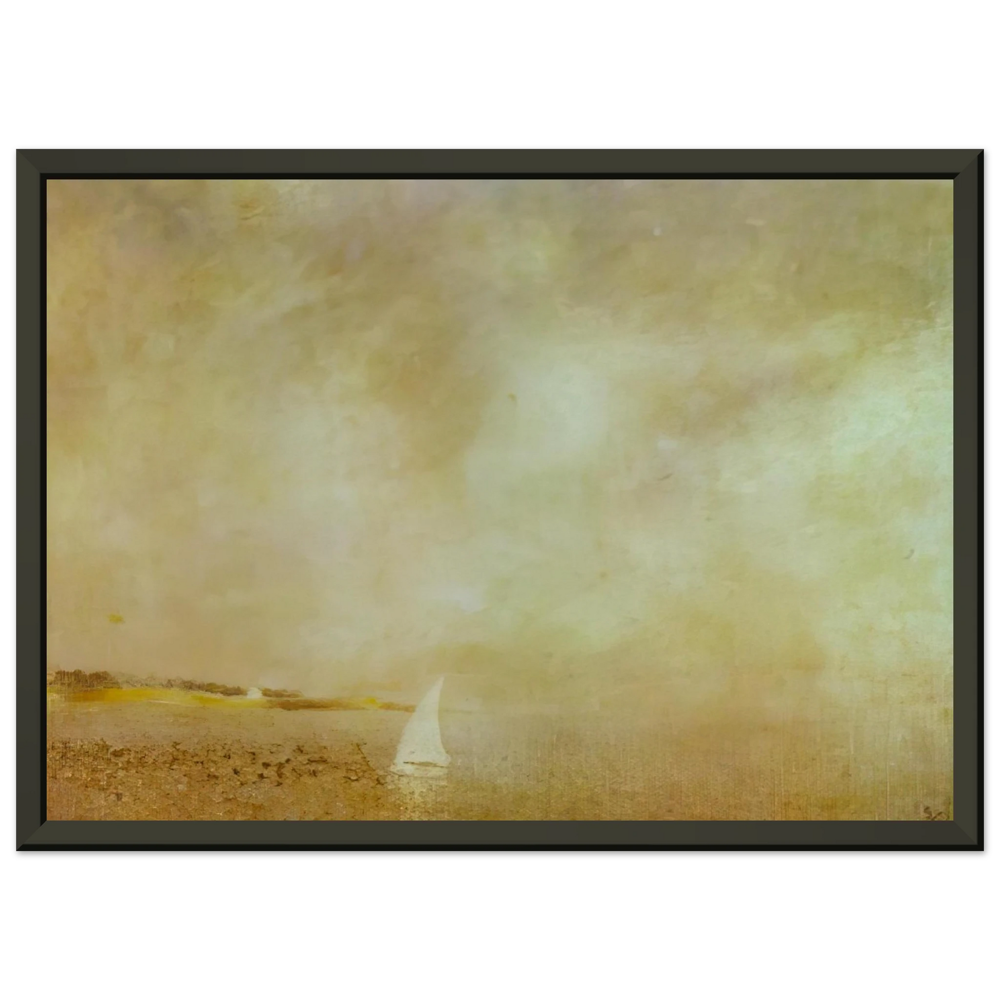 Salvador Dali  BAY OF CADAQUES Framed Art Print  - Aluminum Frame - 60x80 cm / 24x32 inches