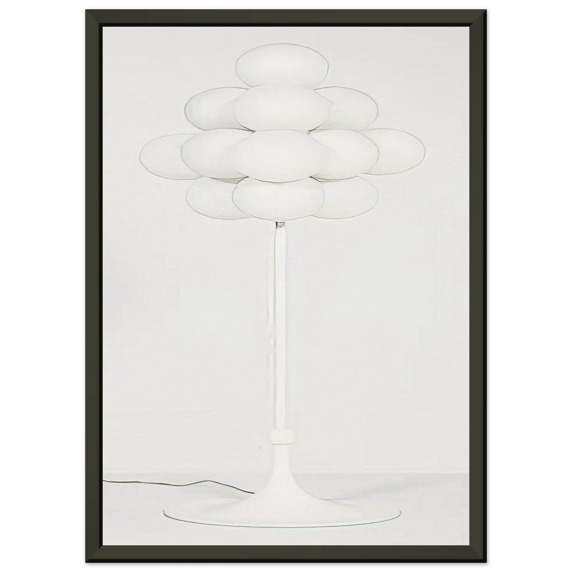 Max Bill  Floor Lamp  1960 Framed Art Print  - Aluminum Frame - 60x80 cm / 24x32 inches