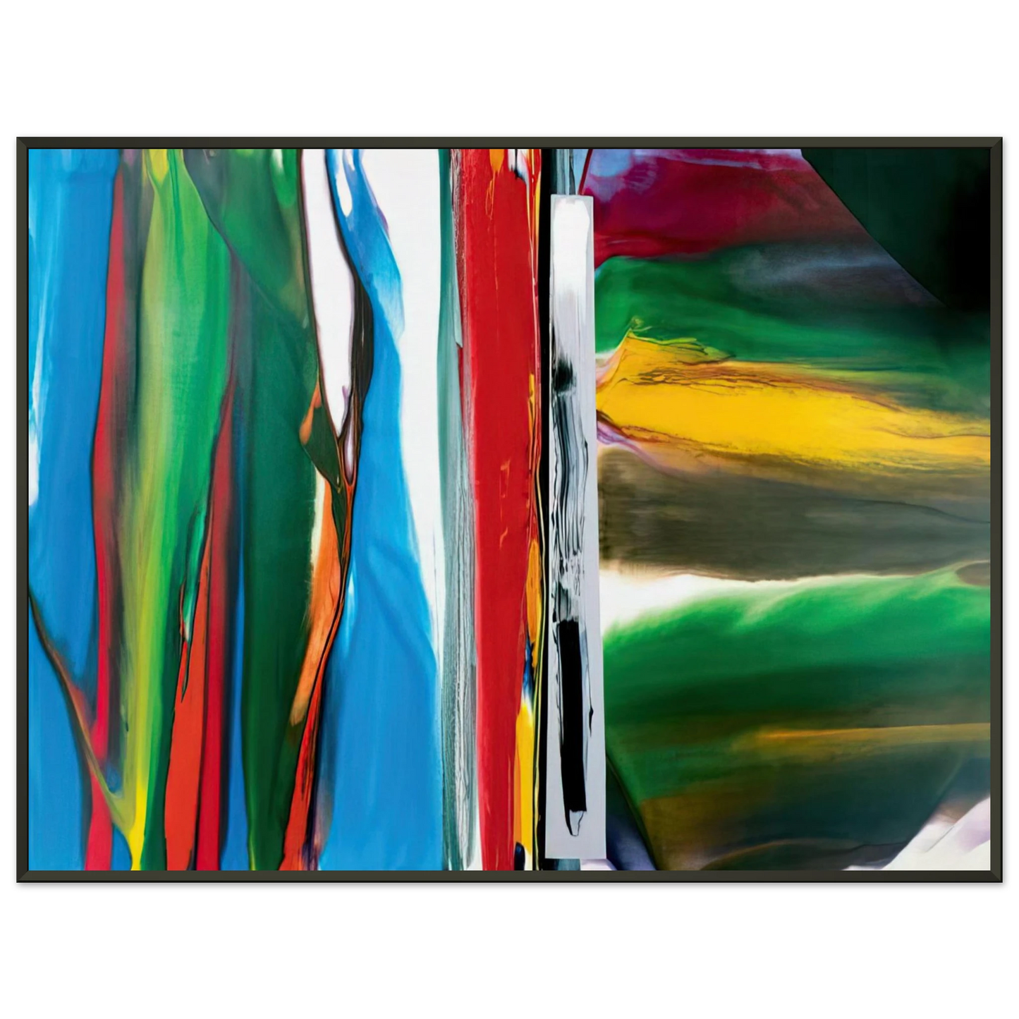 Paul Jenkins  Phenomena Astral Tundra  1986 Framed Art Print  - Aluminum Frame - 70x100 cm / 28x40 inches