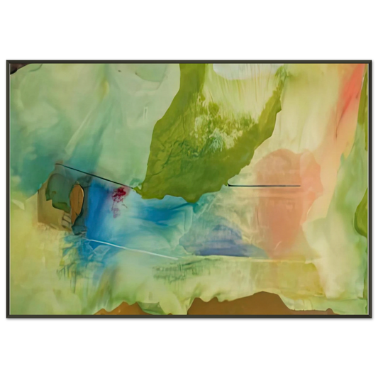 Helen Frankenthaler  Hint from Bassano 1973 Framed Art Print  - Aluminum Frame - 21x29.7 cm / 8x12"