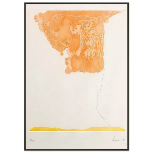 Helen Frankenthaler  Pranzo Italiano  1973 Framed Art Print  - Aluminum Frame - 21x29.7 cm / 8x12"