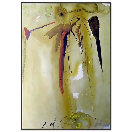 Salvador Dali  VOX CLAMANTIS 1967 Framed Art Print  - Aluminum Frame - 21x29.7 cm / 8x12"