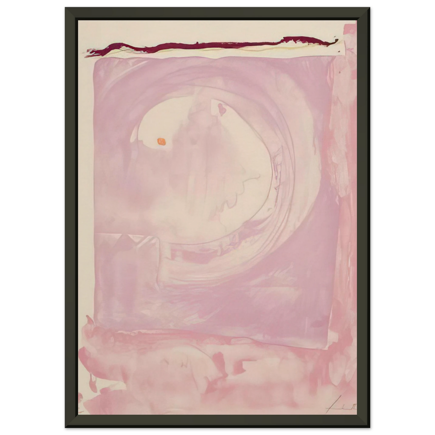 Helen Frankenthaler  Reflections IX  1995 Framed Art Print  - Aluminum Frame - 40x50 cm / 16x20 inches