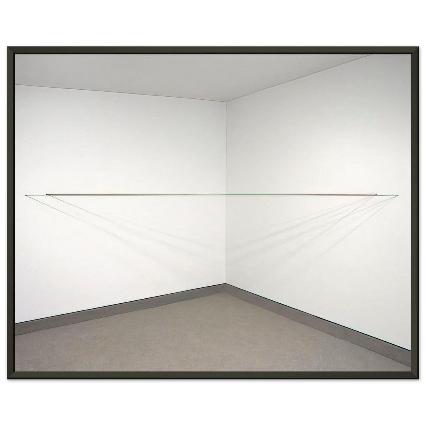 Fred Sandback  Untitled  1972 Framed Art Print  - Aluminum Frame - 70x100 cm / 28x40 inches