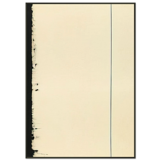 Barnett Newman  The Station of the Cross  Fifth Station Framed Art Print  - Aluminum Frame - 21x29.7 cm / 8x12"