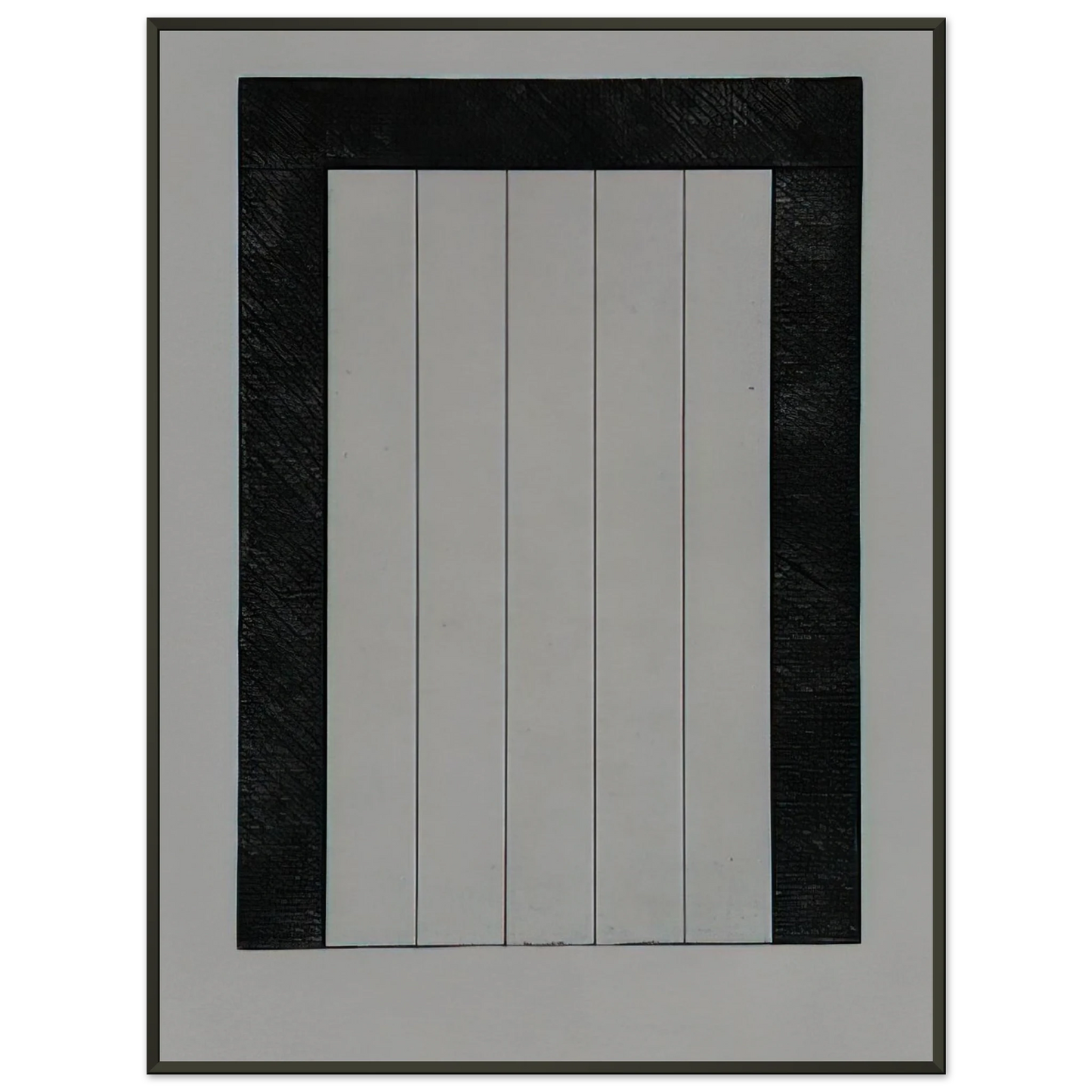 Brice Marden  Untitled from 12 Views for Caroline Tatyana  1979 Framed Art Print  - Aluminum Frame - 60x80 cm / 24x32 inches