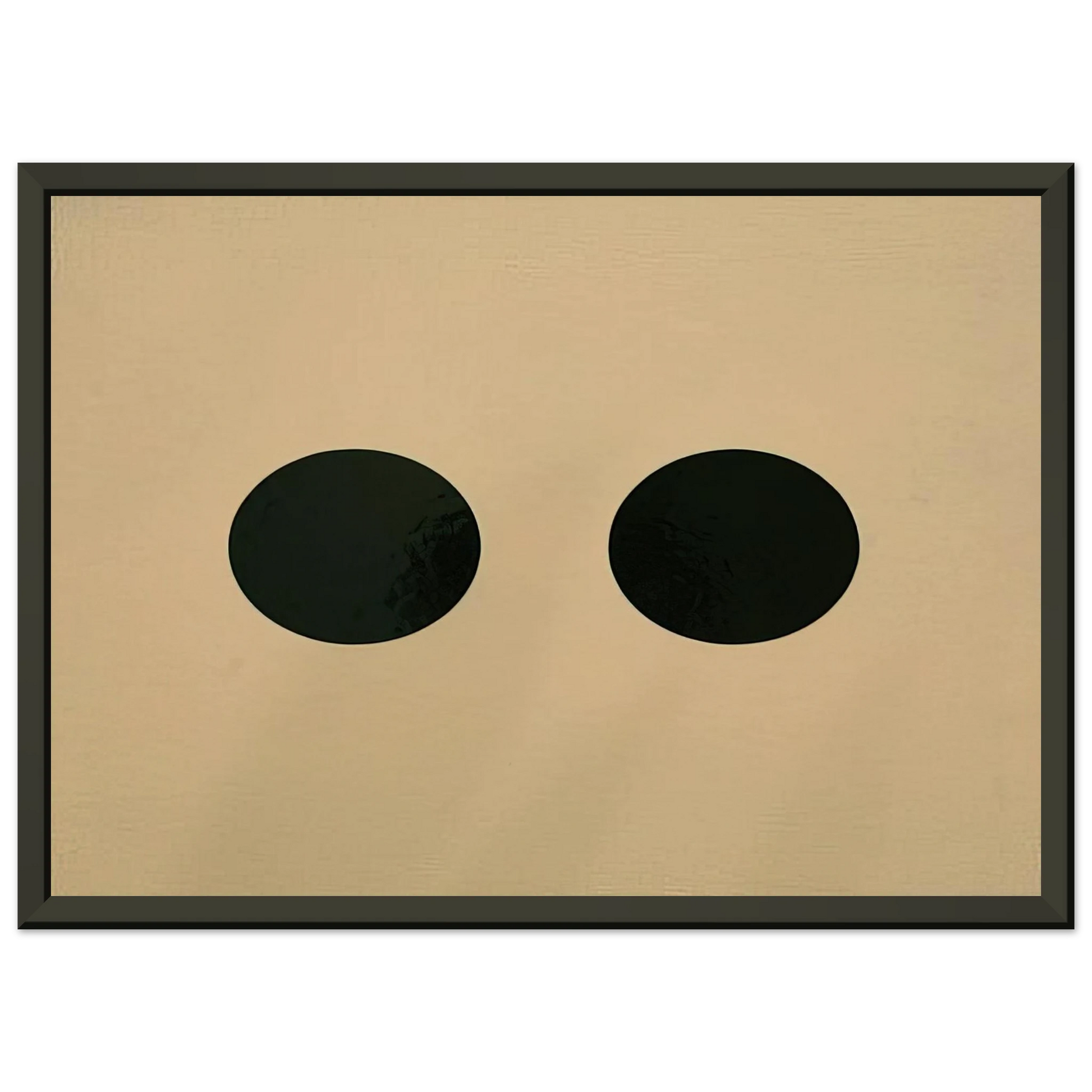 Alexander Liberman  Two Circles  1950 Framed Art Print  - Aluminum Frame - 40x50 cm / 16x20 inches