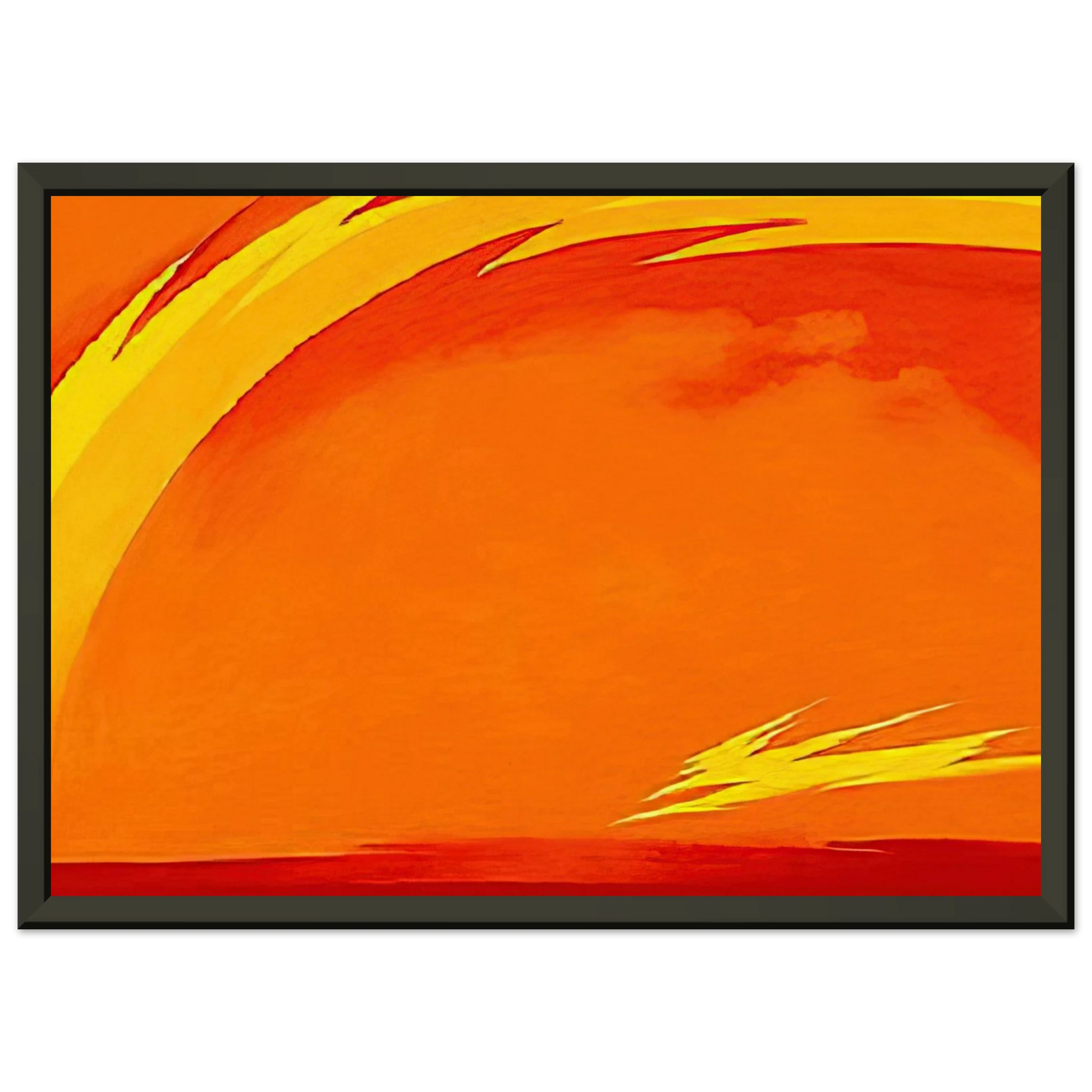 Georgia OKeeffe  From the Plains II Framed Art Print  - Aluminum Frame - 40x50 cm / 16x20 inches