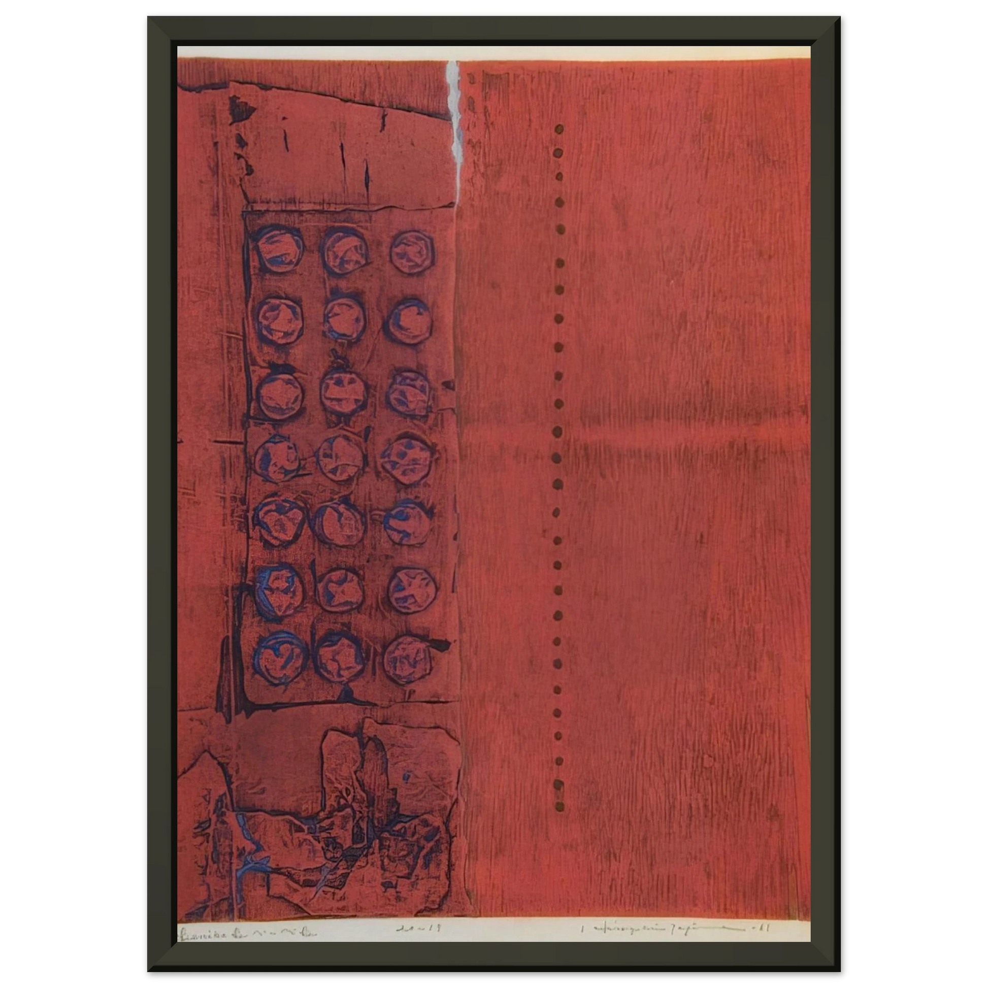 Hiroyuki Tajima  Benibe B  1961 Framed Art Print  - Aluminum Frame - 70x100 cm / 28x40 inches